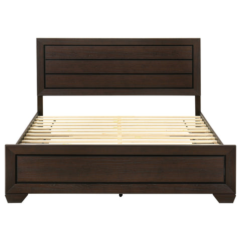 Danika Wood Eastern King Storage Panel Bed Dark CocoaDark Cocoa