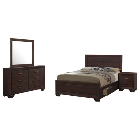 Danika 4-piece Queen Bedroom Set Dark CocoaDark Cocoa