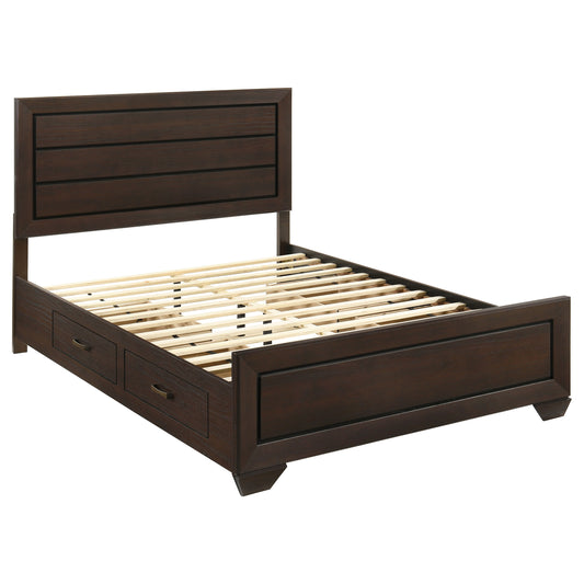 Danika Wood Queen Storage Panel Bed Dark CocoaDark Cocoa