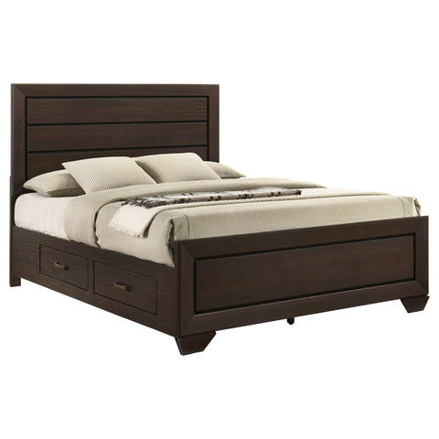 Danika Wood Queen Storage Panel Bed Dark CocoaDark Cocoa