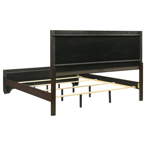 Cyclamen 5-piece Eastern King Bedroom Set Dark Cocoa