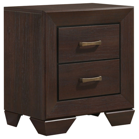 Cyclamen 5-piece Eastern King Bedroom Set Dark Cocoa