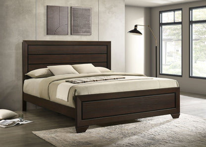 Danika Wood Eastern King Panel Bed Dark CocoaDark Cocoa