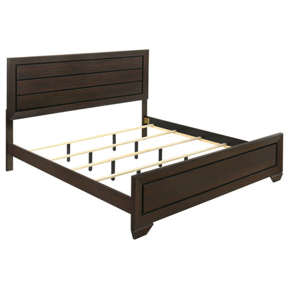 Danika Wood Eastern King Panel Bed Dark CocoaDark Cocoa