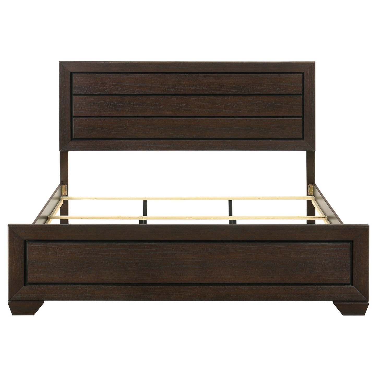 danika wood eastern king panel bed dark cocoadark cocoa