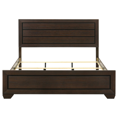 Danika Wood Eastern King Panel Bed Dark CocoaDark Cocoa