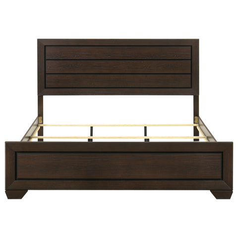Danika Wood Eastern King Panel Bed Dark CocoaDark Cocoa