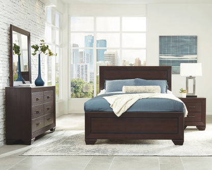Cyclamen 4-piece California King Bedroom Set Dark Cocoa