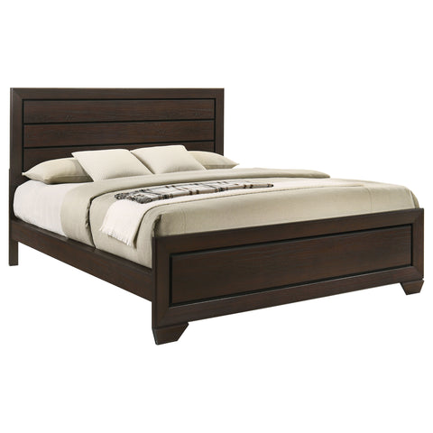 Danika Wood California King Panel Bed Dark CocoaDark Cocoa