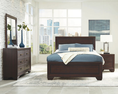 Cyclamen 4-piece Queen Bedroom Set Dark Cocoa