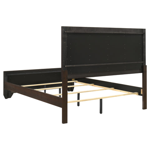 Danika Wood Queen Panel Bed Dark CocoaDark Cocoa