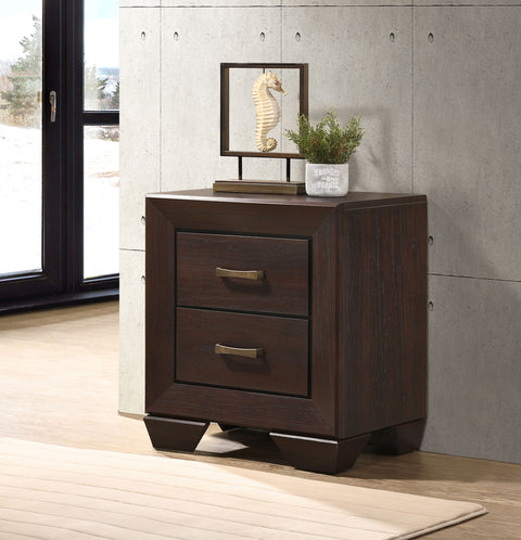 Danika 2-drawer Nightstand Dark CocoaDark Cocoa