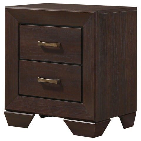 Danika 2-drawer Nightstand Dark CocoaDark Cocoa