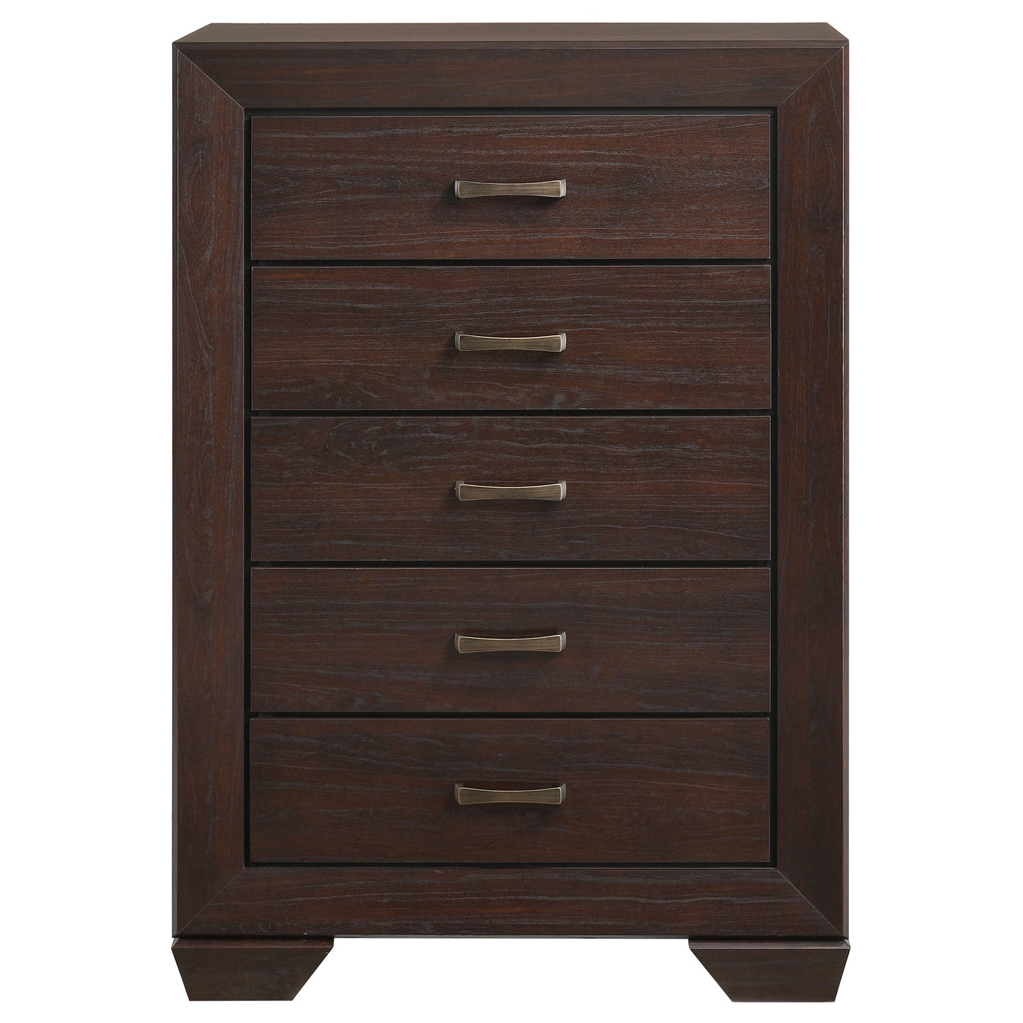 danika 5-drawer bedroom chest dark cocoadark cocoa