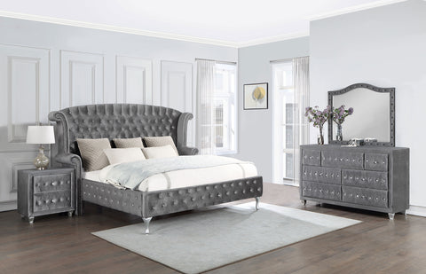Colleen 4-piece California King Bedroom Set GreyGrey