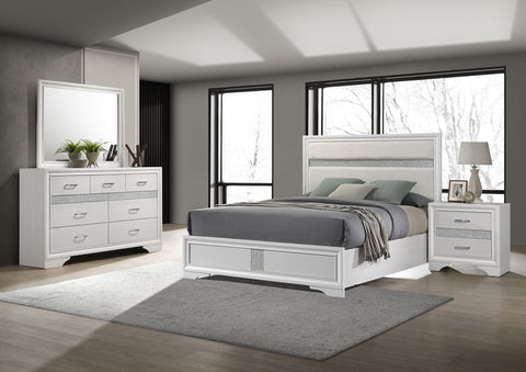 Olvera 4-piece Full Bedroom Set WhiteWhite