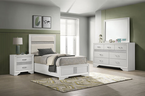 Olvera 4-piece Twin Bedroom Set WhiteWhite