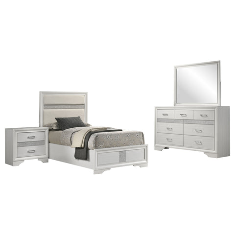 Olvera 4-piece Twin Bedroom Set WhiteWhite