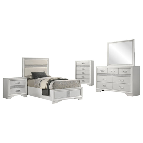 Olvera 5-piece Twin Bedroom Set WhiteWhite