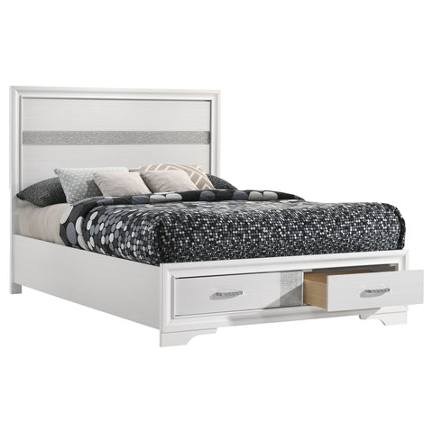 Olvera 51-inch Wood Full Storage Panel Bed WhiteWhite
