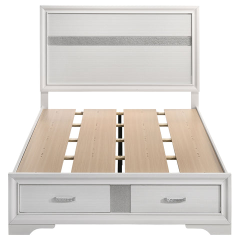 Olvera 51-inch Wood Full Storage Panel Bed WhiteWhite