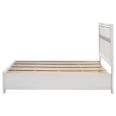Olvera 51-inch Wood Full Storage Panel Bed WhiteWhite