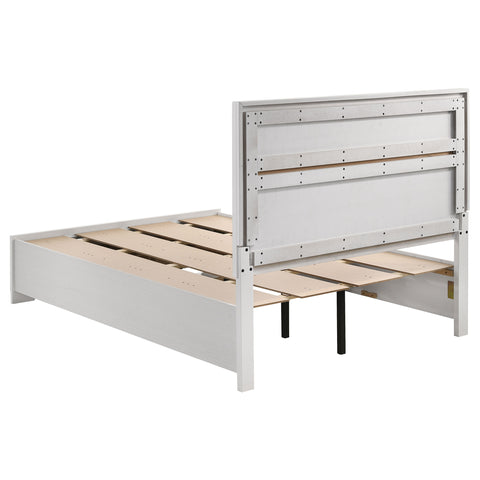Olvera 51-inch Wood Full Storage Panel Bed WhiteWhite