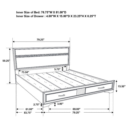 Eastern King Storage Bed