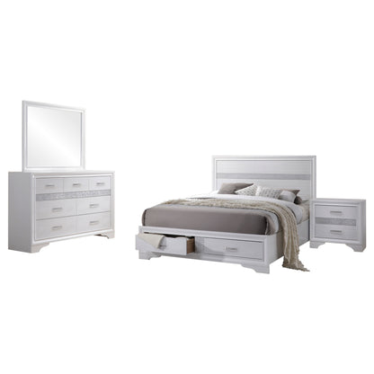 Narcissa 4-piece California King Bedroom Set White