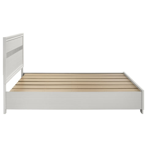 Olvera 51-inch Wood California King Storage Panel Bed WhiteWhite