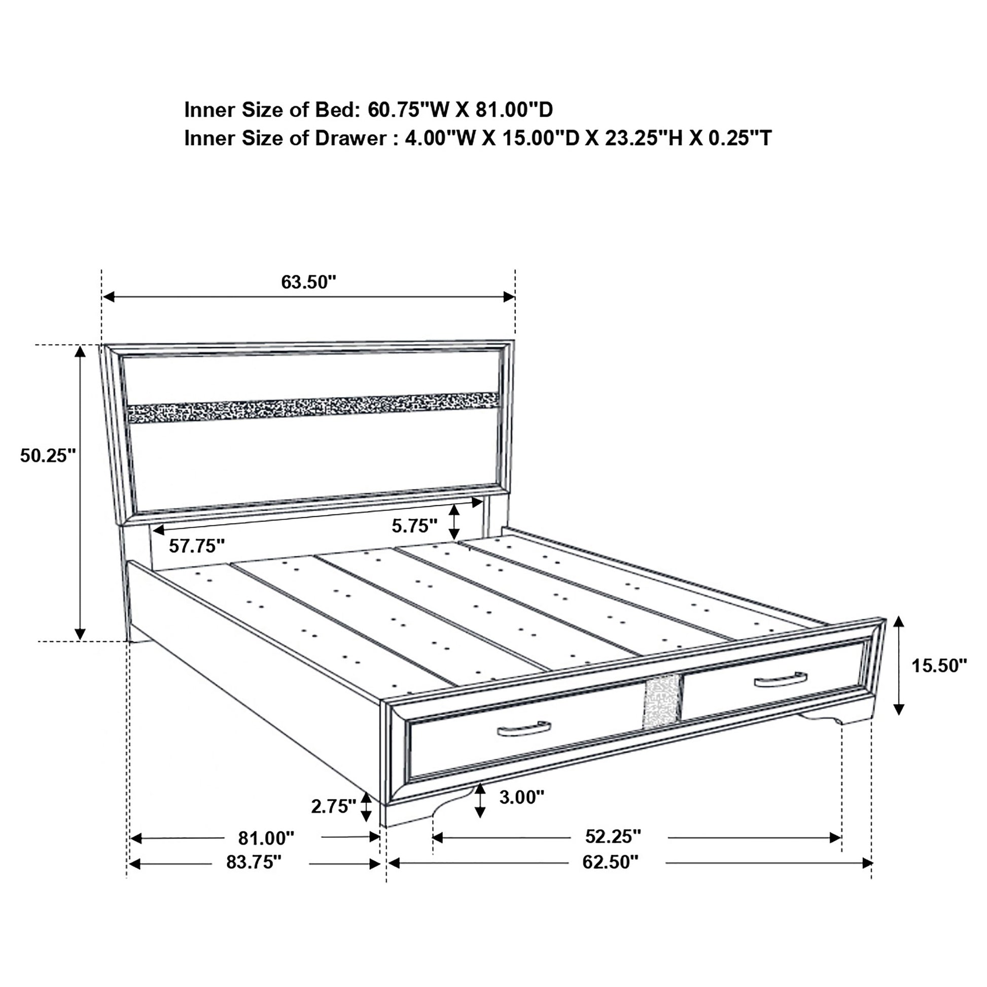 Queen Storage Bed