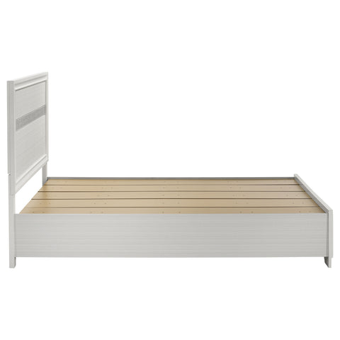 Olvera 51-inch Wood Queen Storage Panel Bed WhiteWhite