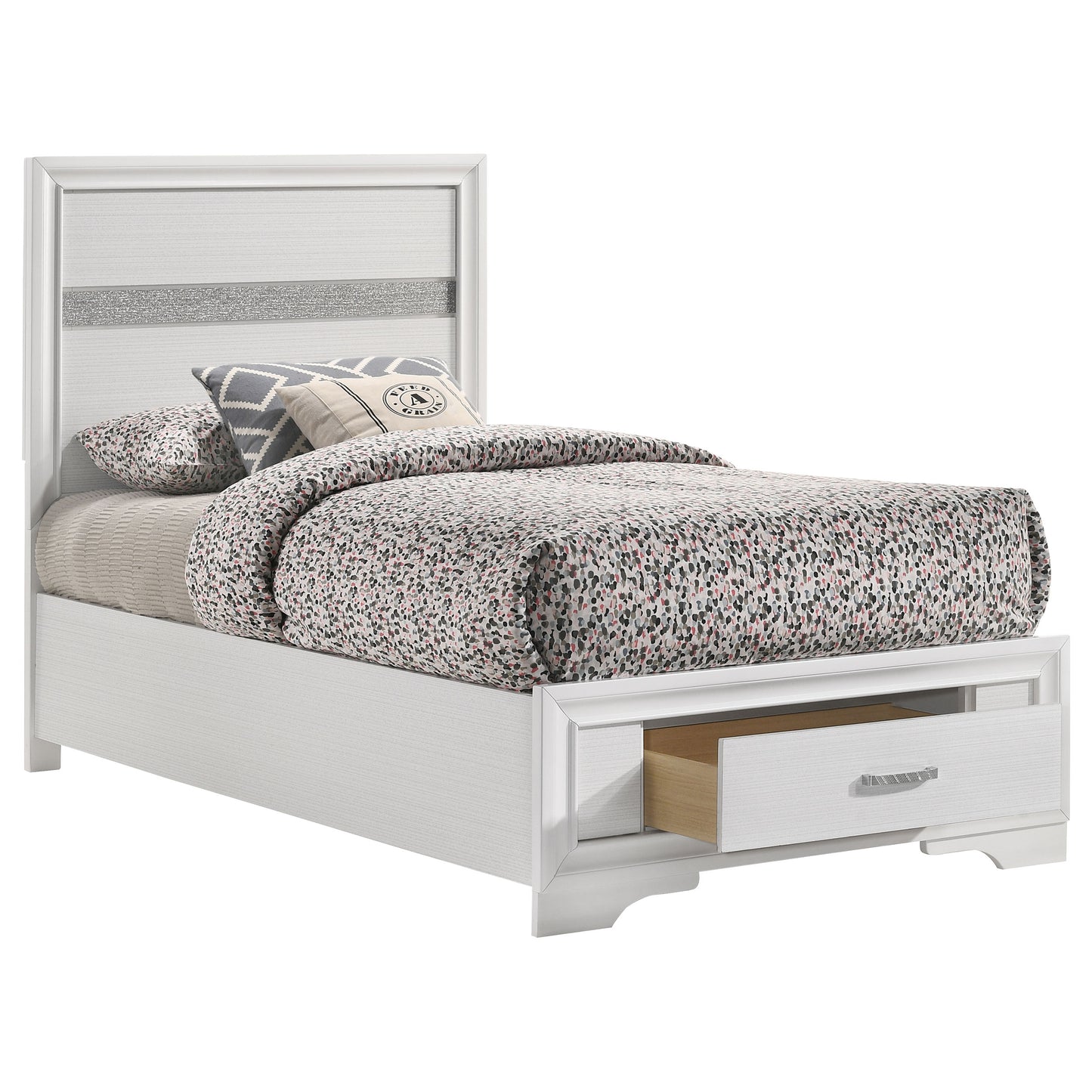 twin storage bed