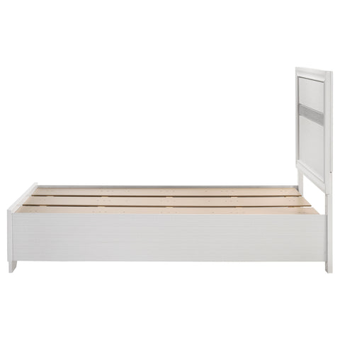 Olvera 51-inch Wood Twin Storage Panel Bed WhiteWhite