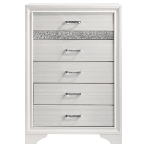 Olvera 5-drawer Bedroom Chest WhiteWhite
