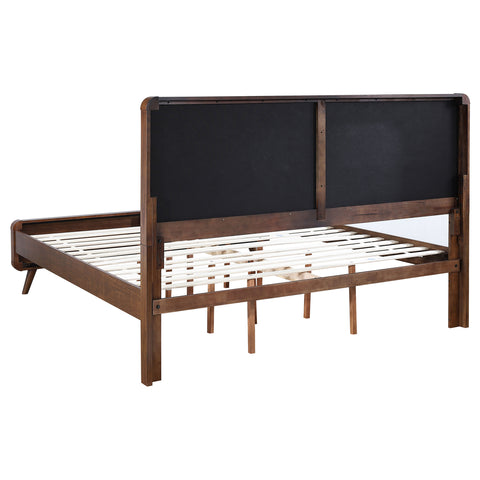 Lixue 5-piece Eastern King Bedroom Set Dark WalnutDark Walnut