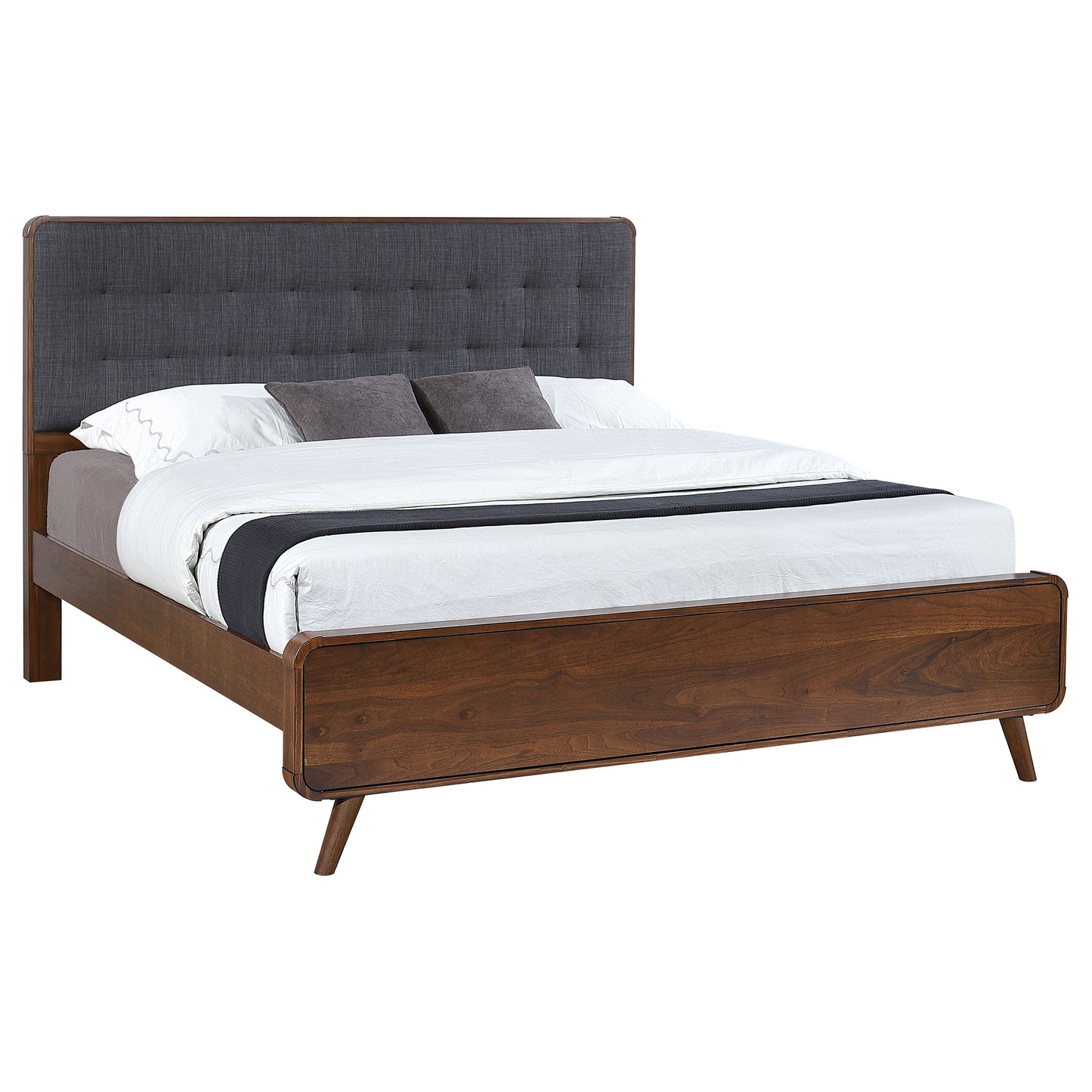 lixue wood eastern king panel bed dark walnutdark walnut