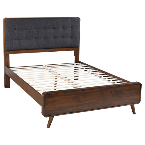 Lixue 5-piece Queen Bedroom Set Dark WalnutDark Walnut