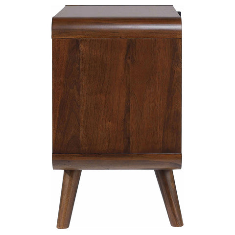 Lixue 2-drawer Nightstand Dark WalnutDark Walnut