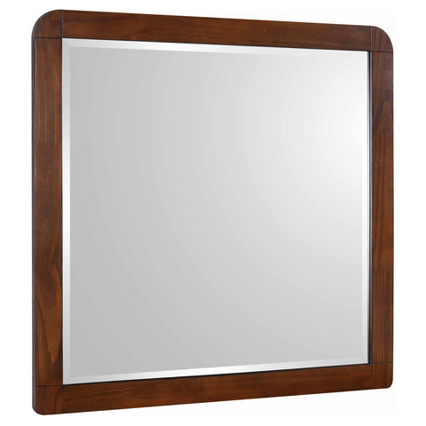 Lixue Dresser Mirror Dark WalnutDark Walnut