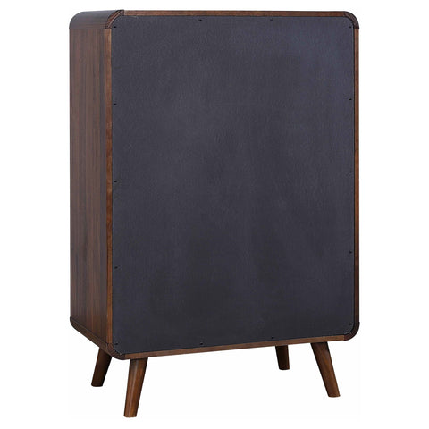 Lixue 5-drawer Bedroom Chest Dark WalnutDark Walnut