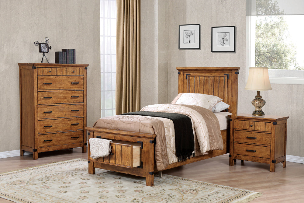 twin storage bed