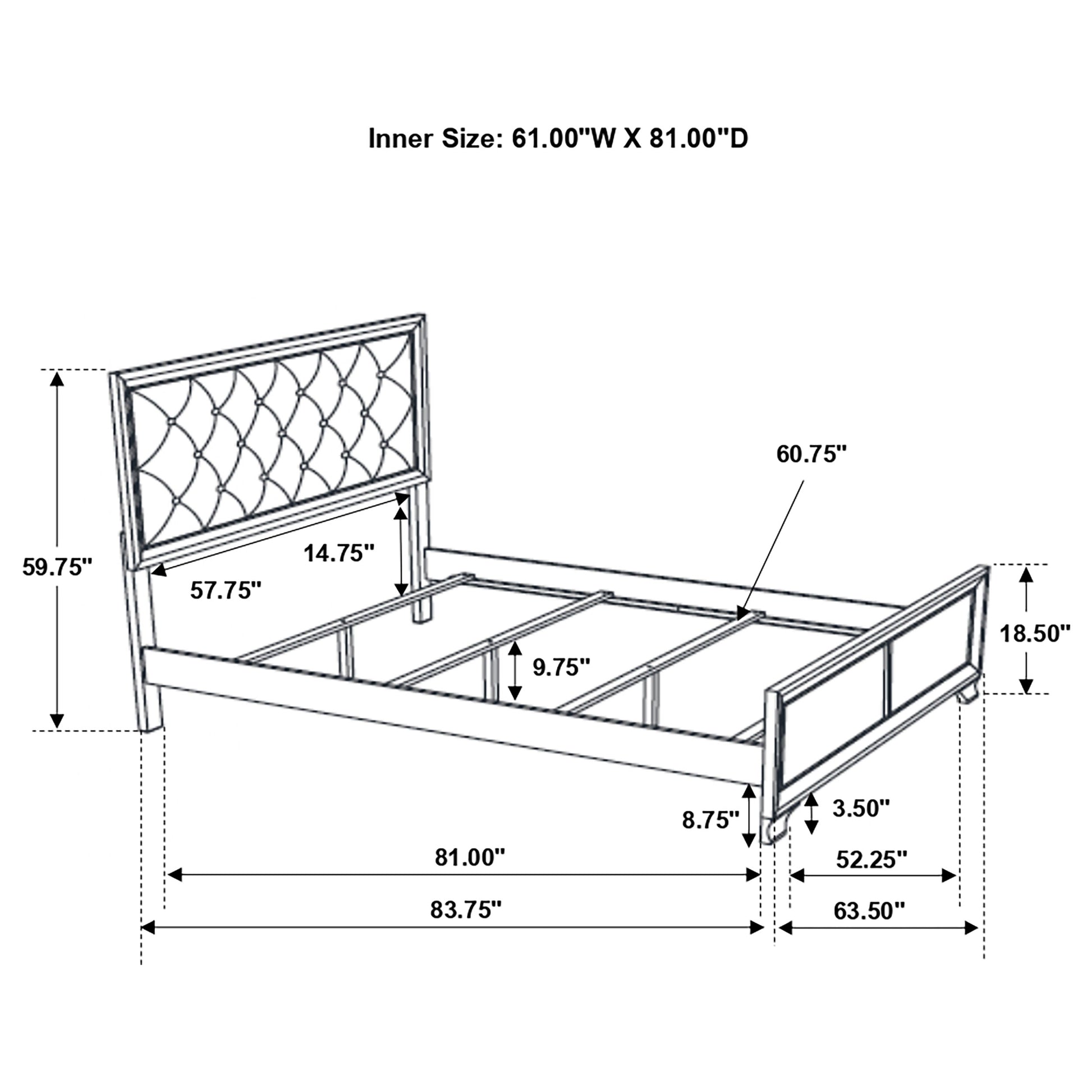 Queen Bed 4 Pc Set