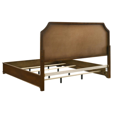 Kaelyn 58-inch Eastern King Panel Bed Cream Brown Cherry