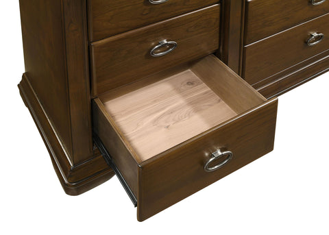 Kaelyn 4-piece Queen Bedroom Set Brown Cherry