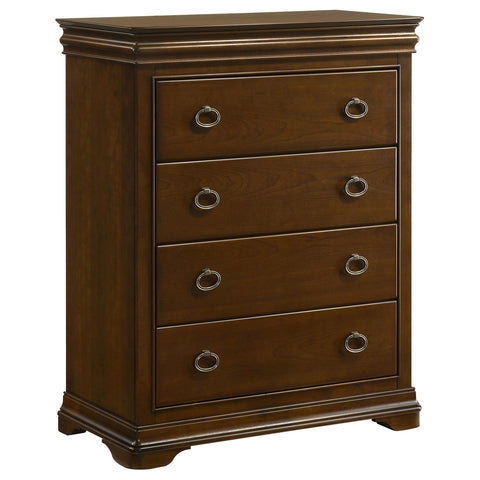 Kaelyn 5-piece Queen Bedroom Set Brown Cherry
