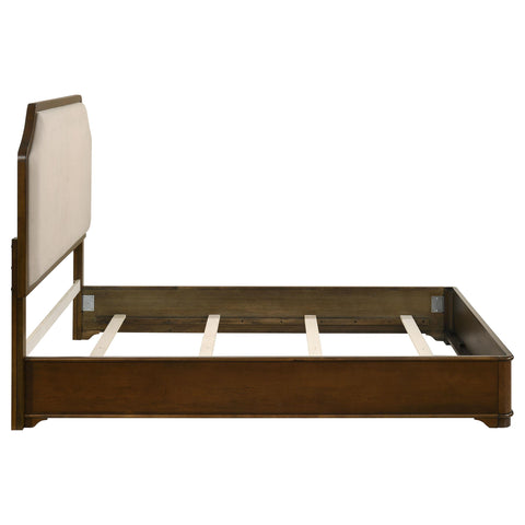 Kaelyn 58-inch Queen Panel Bed Cream and Brown Cherry