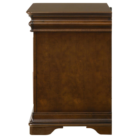 Kaelyn 2-drawer Nightstand Bedside Table Brown Cherry