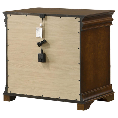 Kaelyn 2-drawer Nightstand Bedside Table Brown Cherry