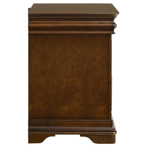 Kaelyn 2-drawer Nightstand Bedside Table Brown Cherry